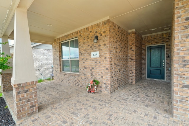 524 Big Horn Pass, Denton, TX 76210 - entrance to property with brick siding