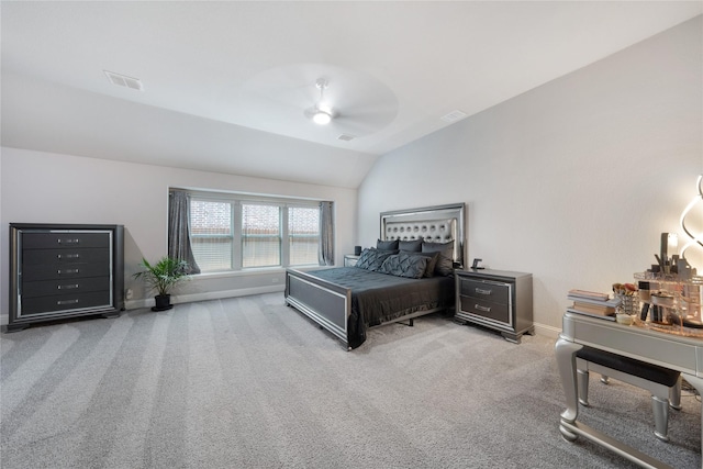 558 Lily St, Crowley, TX 76036 - carpeted bedroom featuring vaulted ceiling, baseboards, and ceiling fan