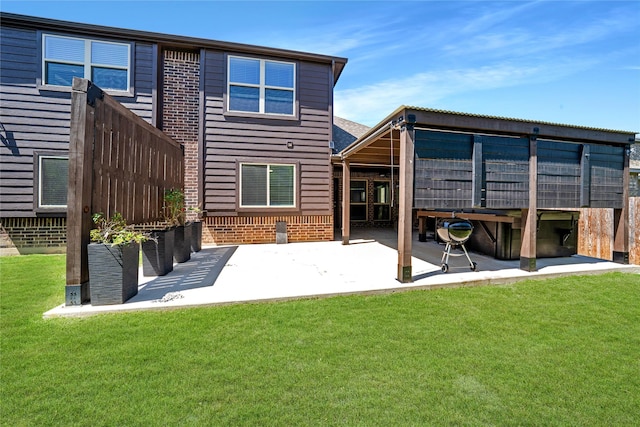 558 Lily St, Crowley, TX 76036 - back of house featuring a yard and a patio
