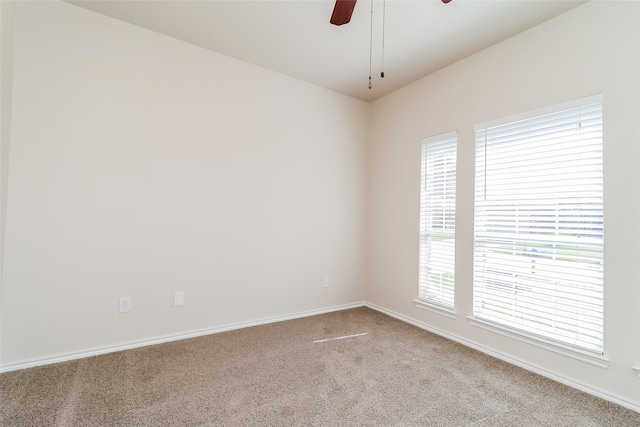 1012 Fairweather Dr, Fort Worth, TX 76120 - carpeted spare room with ceiling fan and baseboards