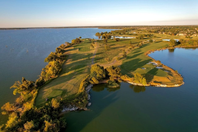 2081 Ashbourne Dr, Rockwall, TX 75087 - aerial view at dusk of a water view and golf course view