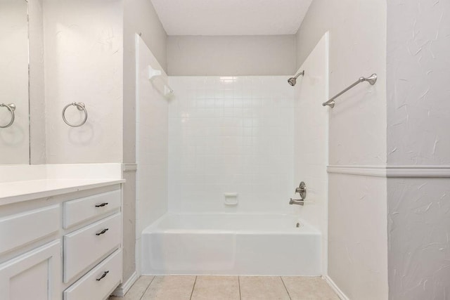 2109 Dartmouth Dr, Arlington, TX 76015 - full bath with tile patterned floors,  shower combination, and vanity