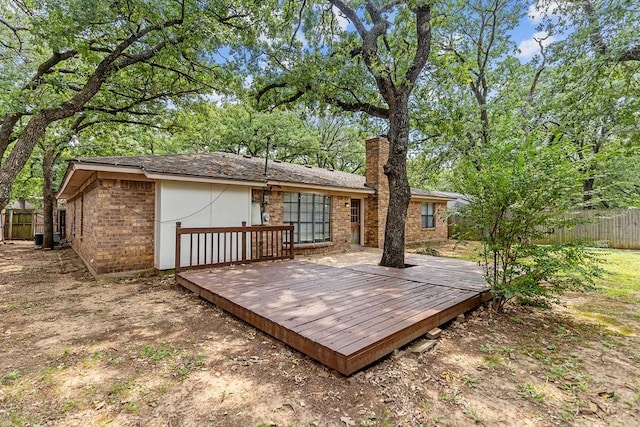 2109 Dartmouth Dr, Arlington, TX 76015 - view of wooden terrace