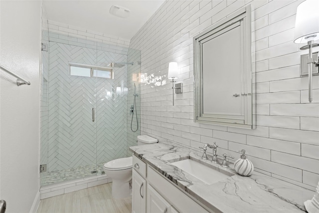 7224 Bucanero, Grand Prairie, TX 75054 - full bath featuring vanity, toilet, and a stall shower