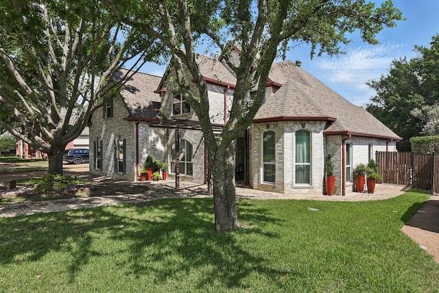 49 Panorama Cir, Trophy Club, TX 76262 - rear view of house with brick siding and roof with shingles