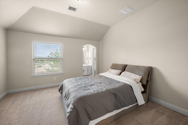 2604 Grand Colonial St, Grand Prairie, TX 75054 - bedroom featuring carpet flooring, baseboards, and lofted ceiling