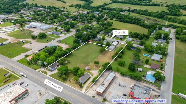 322 E Division St, Muenster, TX 76252 - view of property location with property boundaries highlighted