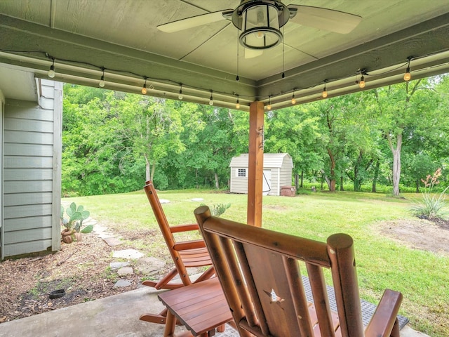15067 Meadow Ridge Ct, Nevada, TX 75173 - view of patio featuring ceiling fan