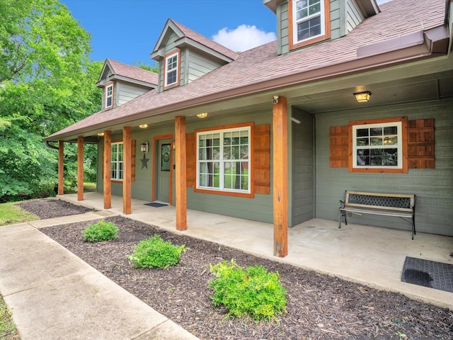 15067 Meadow Ridge Ct, Nevada, TX 75173 - property entrance with a porch and roof with shingles