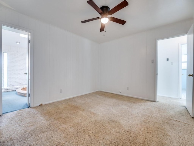 5512 Dennis Ave, Fort Worth, TX 76114 - unfurnished room featuring carpet, ceiling fan, and baseboards