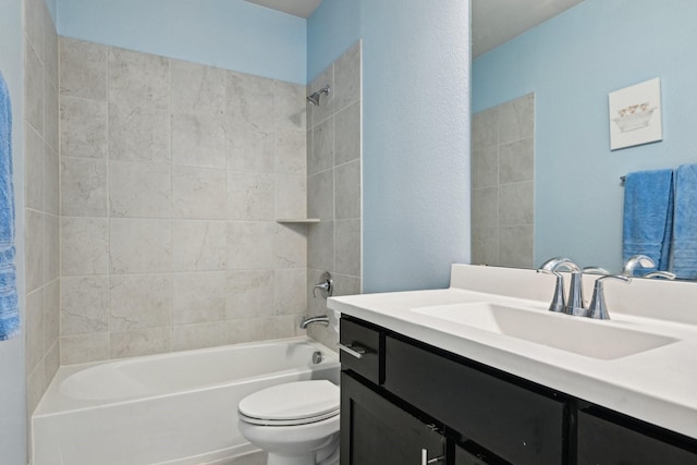 3200 Julian St, Mansfield, TX 76063 - bathroom featuring vanity, toilet, and washtub / shower combination
