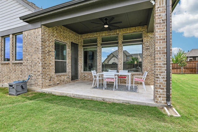 3200 Julian St, Mansfield, TX 76063 - view of patio featuring a ceiling fan