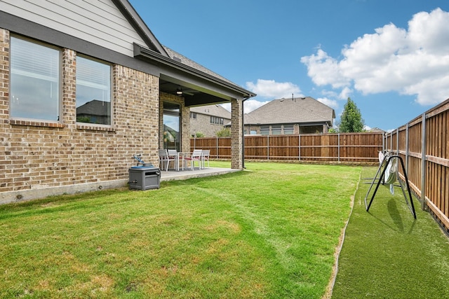 3200 Julian St, Mansfield, TX 76063 - view of yard featuring a patio and ceiling fan