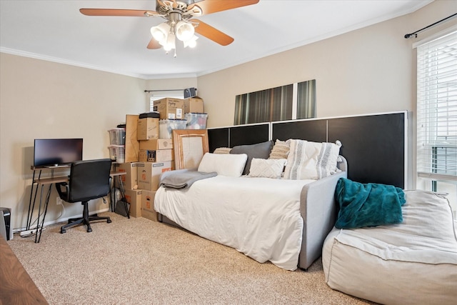 4116 Cole Ave Unit 302, Dallas, TX 75204 - bedroom with ornamental molding and a ceiling fan