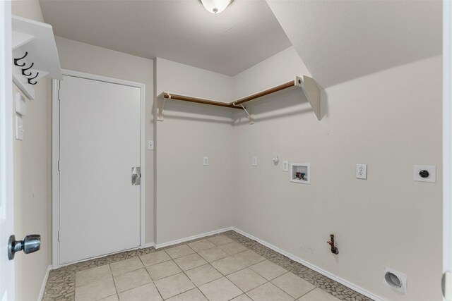204 Forestview Rd, Hickory Creek, TX 75065 - laundry area featuring hookup for a gas dryer, hookup for an electric dryer, washer hookup, and baseboards