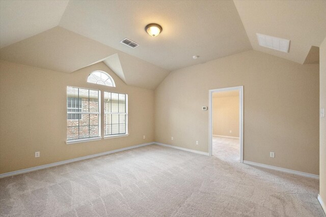 304 Adobe Lilly Ct, Mansfield, TX 76063 - bonus room featuring lofted ceiling, light colored carpet, and baseboards