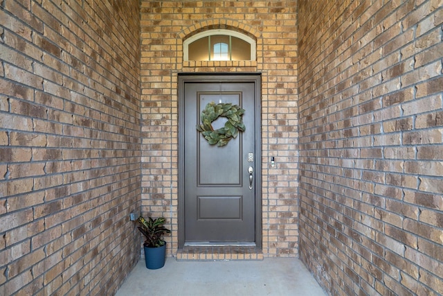 3004 Aransas Ave, Aubrey, TX 76227 - doorway to property featuring brick siding