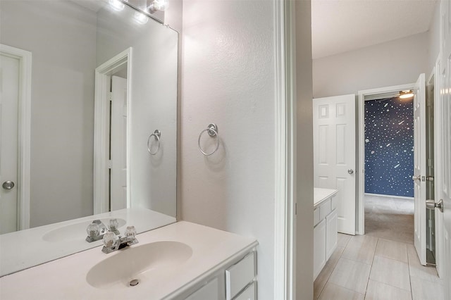 2604 Briarcrest Dr, Burleson, TX 76028 - bathroom with vanity and tile patterned floors