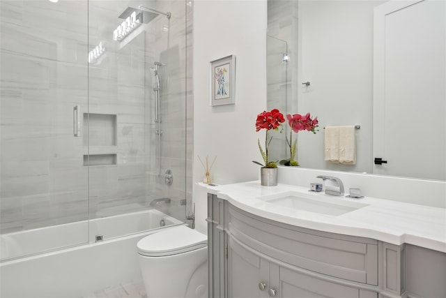 1209 Hicks Trl, Lucas, TX 75002 - full bathroom with vanity, enclosed tub / shower combo, and toilet