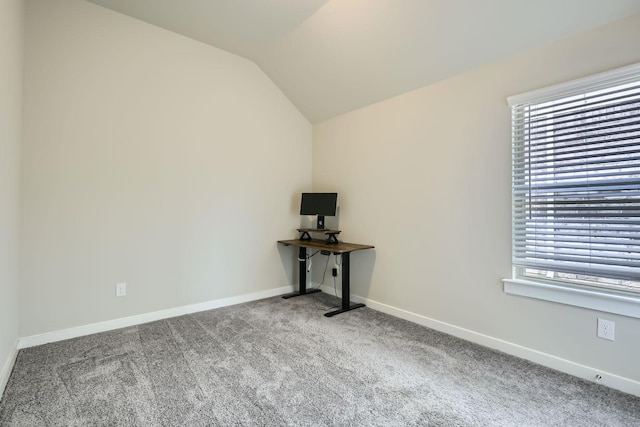 1211 Caddo Hill Ct, Royse City, TX 75189 - carpeted empty room with lofted ceiling and baseboards