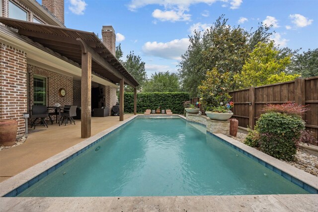 8249 Treemont Pl, Frisco, TX 75034 - view of pool with a fenced backyard and a patio area