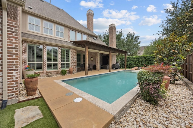8249 Treemont Pl, Frisco, TX 75034 - view of swimming pool with a fenced backyard and a patio area