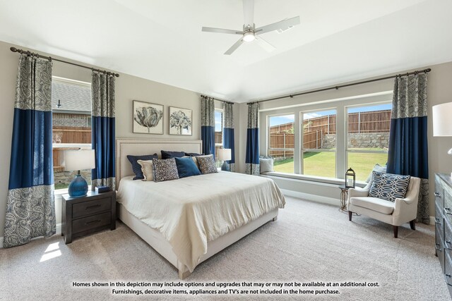 3418 Abingdon Dr, Melissa, TX 75454 - bedroom featuring carpet floors, baseboards, and a ceiling fan