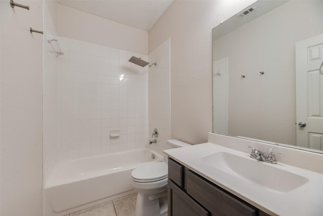 1503 E Collins Blvd, Wylie, TX 75098 - full bath featuring toilet, vanity,  shower combination, and tile patterned floors