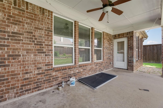 1503 E Collins Blvd, Wylie, TX 75098 - view of patio with a ceiling fan
