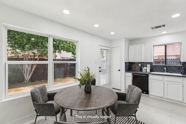 783 Eiffel Dr, Plano, TX 75023 - dining space featuring plenty of natural light and recessed lighting