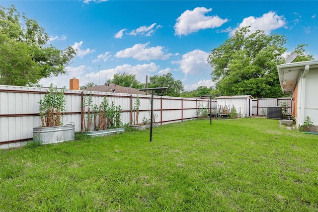 201 Palestine St, Coleman, TX 76834 - view of yard with cooling unit