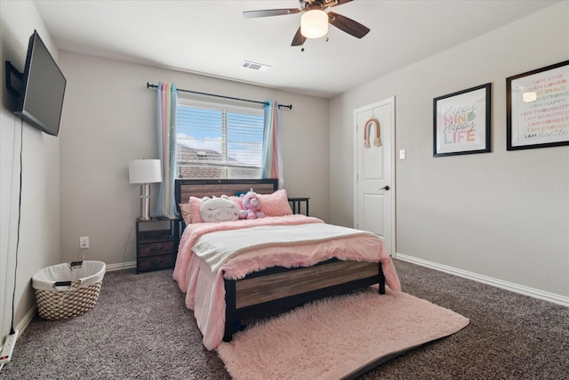 3302 Blue Jay Ln, Melissa, TX 75454 - bedroom featuring carpet flooring, baseboards, and a ceiling fan