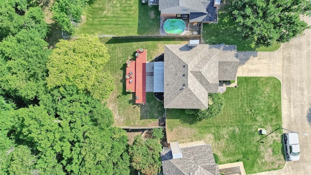 1908 Timberline Ln, Sherman, TX 75092 - view from above of property with a pool area