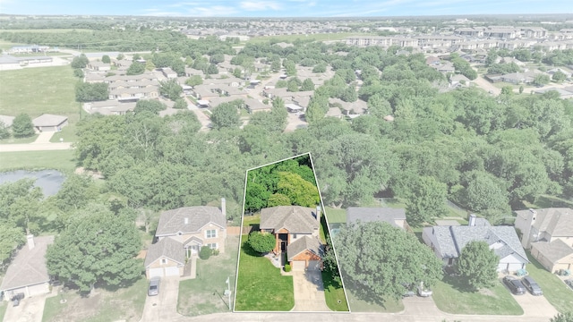 1908 Timberline Ln, Sherman, TX 75092 - aerial view of residential area with property boundaries highlighted