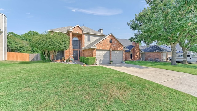 1908 Timberline Ln, Sherman, TX 75092 - traditional-style house with brick siding, a garage, and driveway