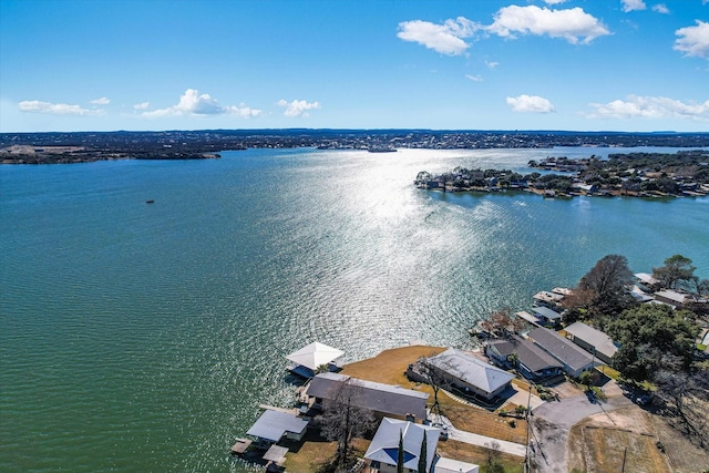 523 Contour Dr, Granite Shoals, TX 78654 - aerial view of a large body of water