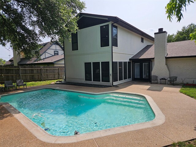 2003 Quincy Ct, Arlington, TX 76013 - view of swimming pool featuring a patio and french doors