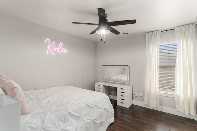 3659 Smoketree Dr, Rockwall, TX 75032 - bedroom with wood finished floors and ceiling fan