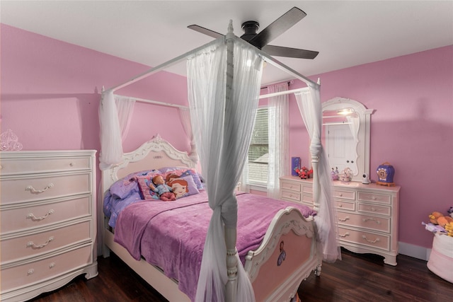 3659 Smoketree Dr, Rockwall, TX 75032 - bedroom featuring wood finished floors and a ceiling fan