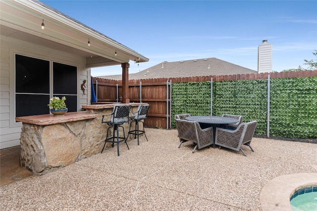 3659 Smoketree Dr, Rockwall, TX 75032 - fenced backyard with a patio area