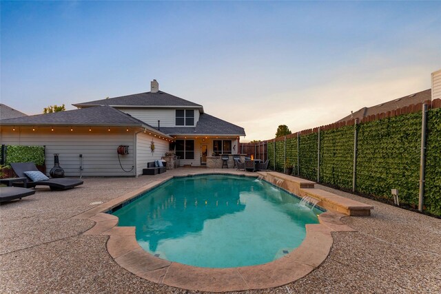 3659 Smoketree Dr, Rockwall, TX 75032 - view of pool with a patio and a fenced backyard
