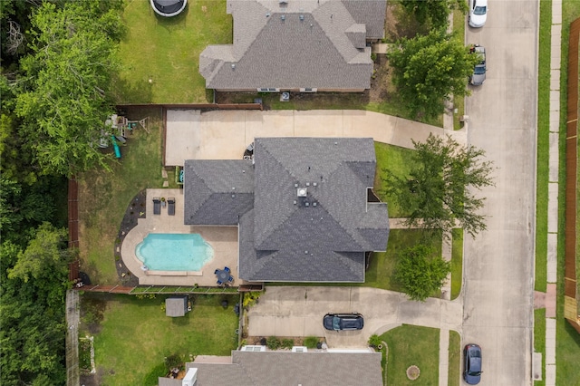 3659 Smoketree Dr, Rockwall, TX 75032 - aerial view of property and surrounding area featuring a pool area