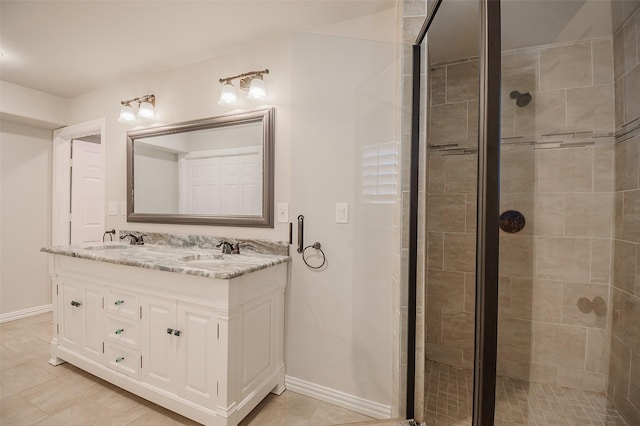 3313 Country Club Rd, Pantego, TX 76013 - full bath featuring a stall shower and double vanity
