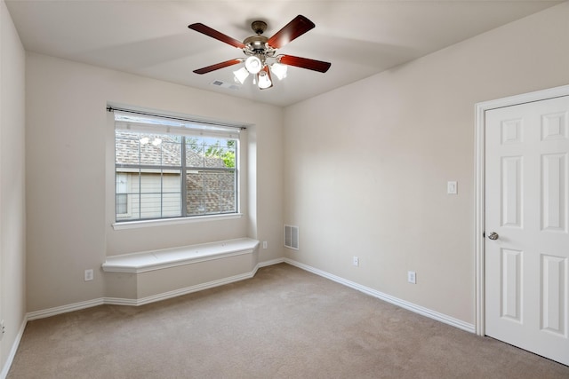 1229 Comanche Dr, Allen, TX 75013 - empty room featuring light colored carpet and ceiling fan