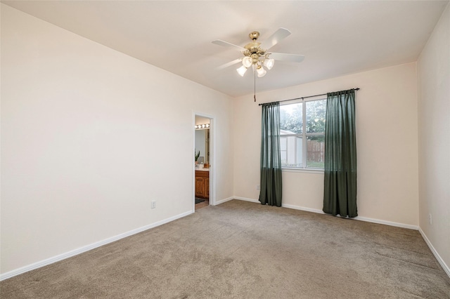 10325 Hogan Dr, Benbrook, TX 76126 - spare room featuring carpet floors, ceiling fan, and baseboards