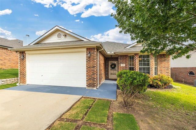 10325 Hogan Dr, Benbrook, TX 76126 - single story home featuring brick siding, concrete driveway, an attached garage, and roof with shingles