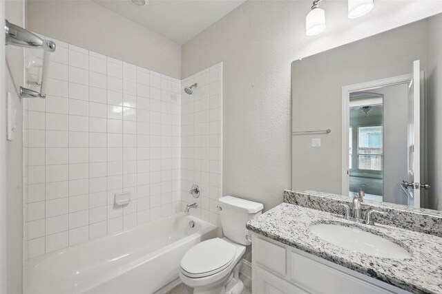 2004 Long Park Ave, Prosper, TX 75078 - full bathroom with vanity, bathtub / shower combination, and toilet