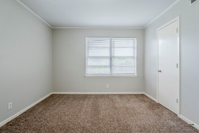 5729 Wales Ave, Fort Worth, TX 76133 - carpeted spare room with crown molding and baseboards