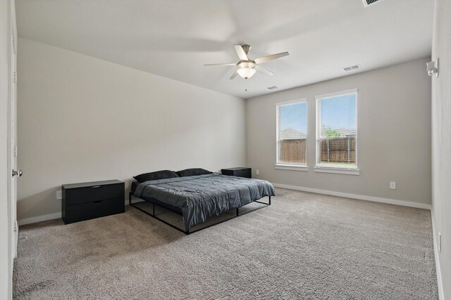2321 Spring Side Dr, Royse City, TX 75189 - carpeted bedroom featuring baseboards and ceiling fan