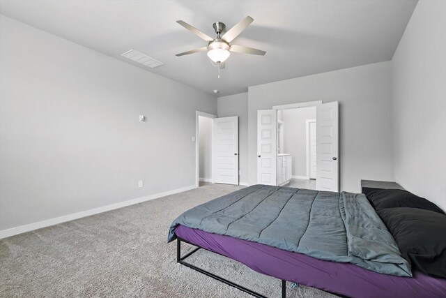 2321 Spring Side Dr, Royse City, TX 75189 - carpeted bedroom featuring baseboards and a ceiling fan
